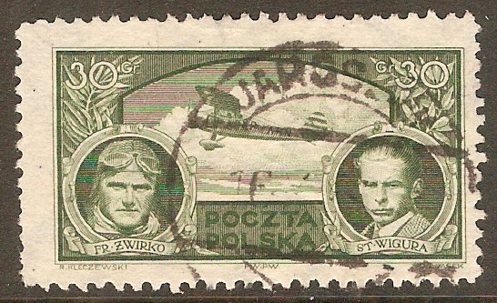 Poland 1933 Air Race Stamp. SG292.
